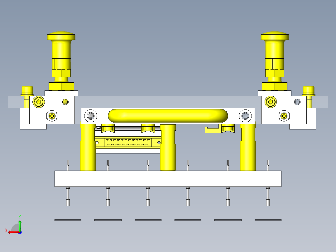 探针夹具的切换后视图