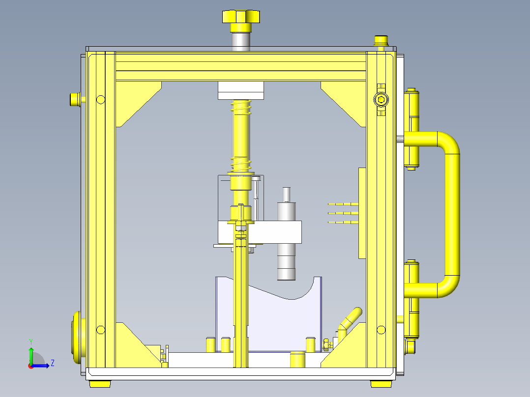 紫外线遮光盒左视图