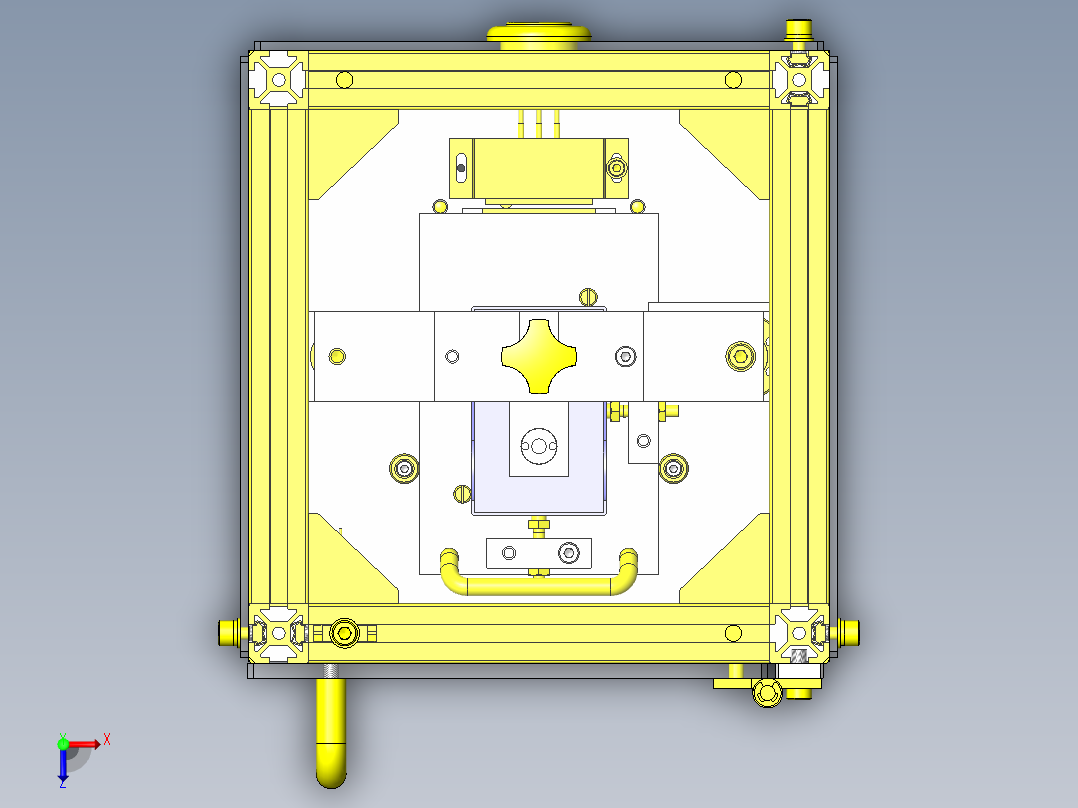 紫外线遮光盒俯视图