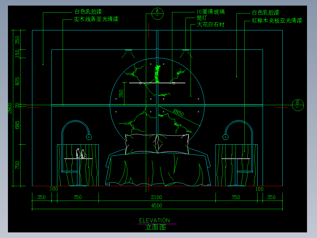家装类CAD土块(二)-FH01073D