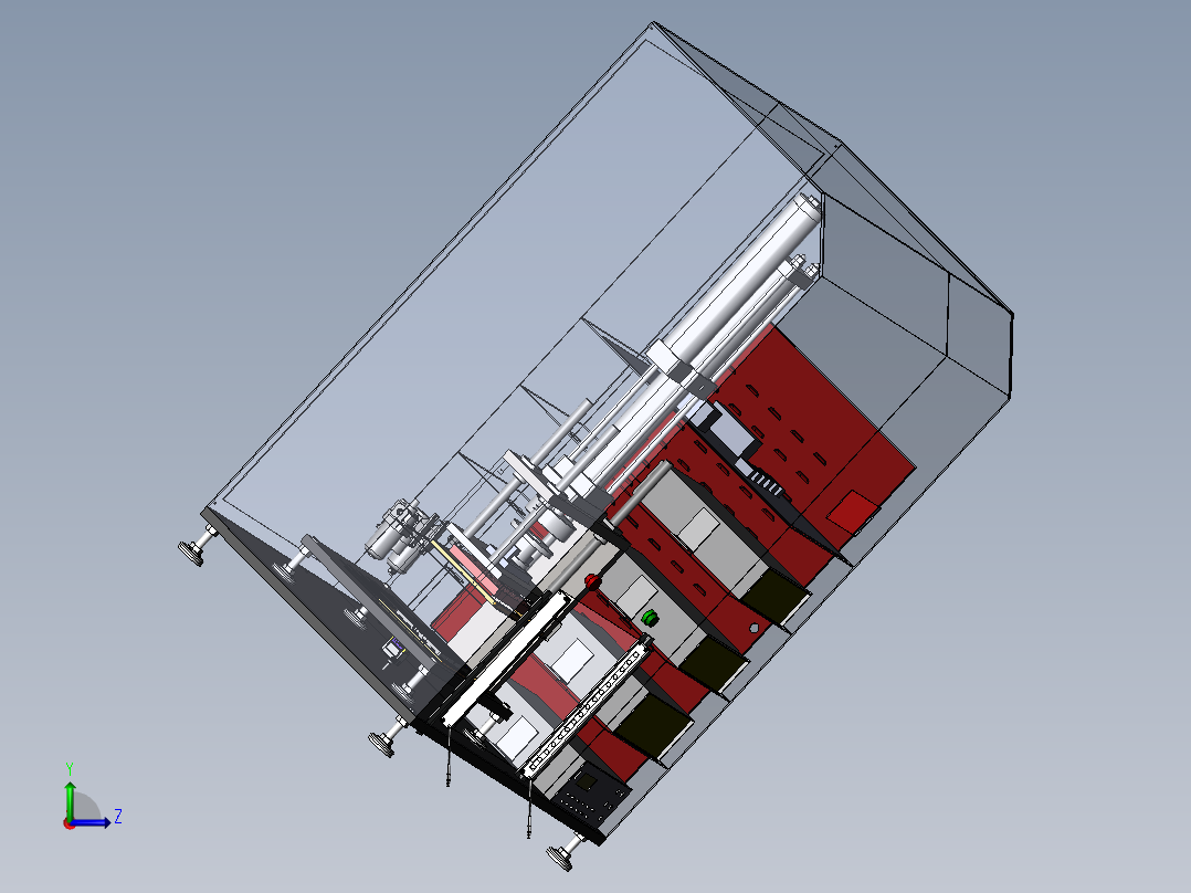 电路板保压检测机（sw18可编辑+工程图）左视图