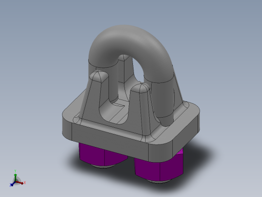 钢丝绳卡标准1：1模型