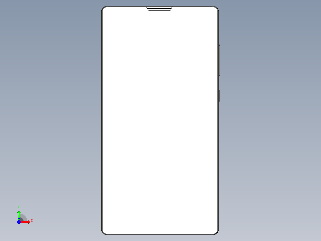 华为 荣耀 3C图纸 前视图