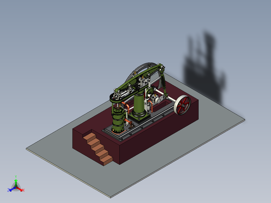 7_天平式动力机正等轴测图