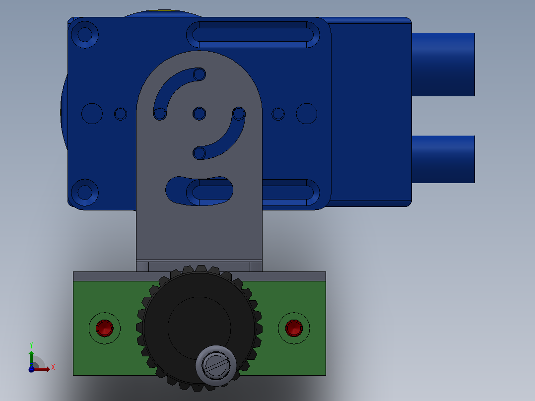 扫描枪安装架前视图