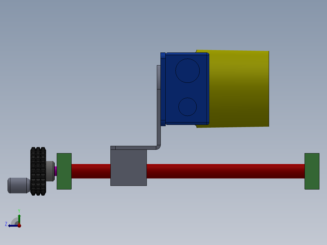 扫描枪安装架右视图