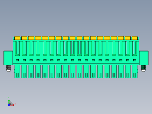 DEGSON 15EDG（公头） 3.5mm 螺钉锁紧，插拔式接线端子 FullPack-15EDGKDM-3.5-18P-14-00AH前视缩略图