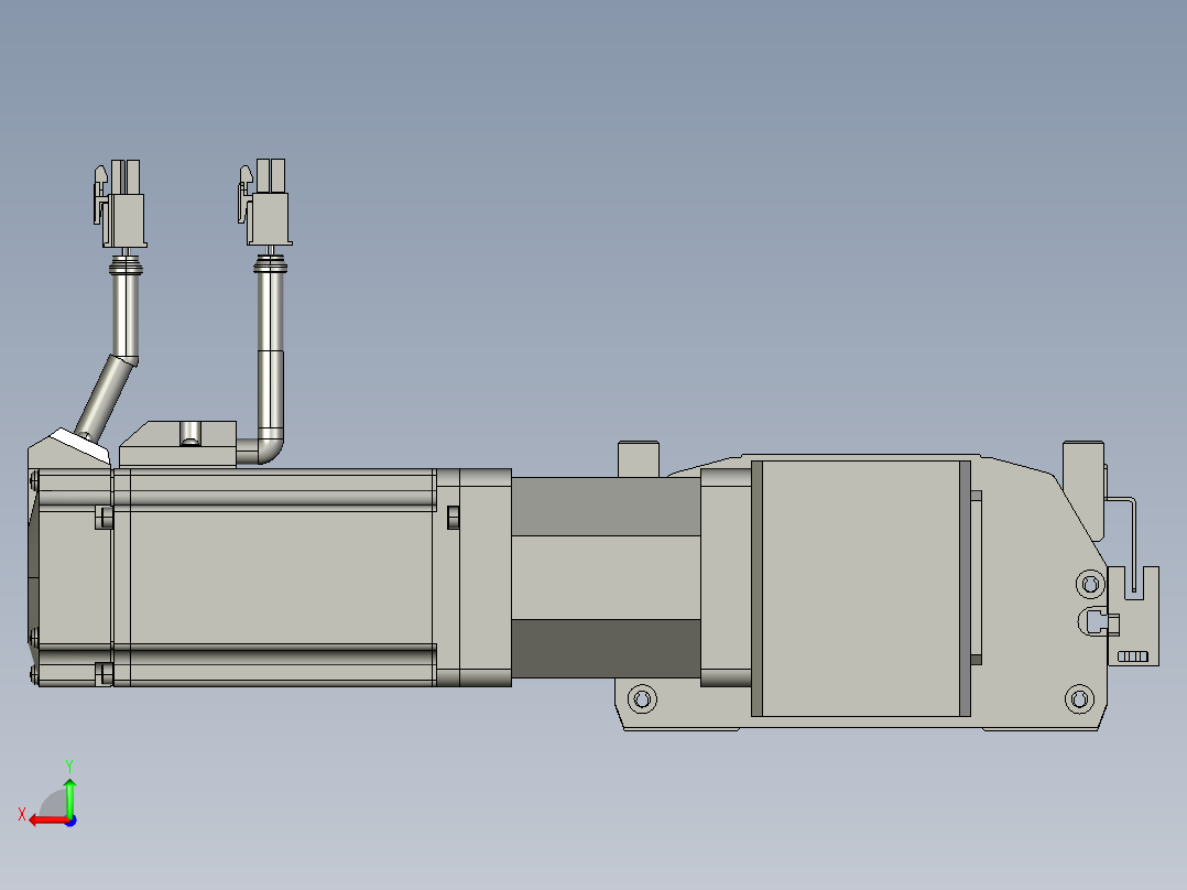东锦同步带传动-直线滑台模组DH135B-L125-S1800-BL-P400W-C3后视图