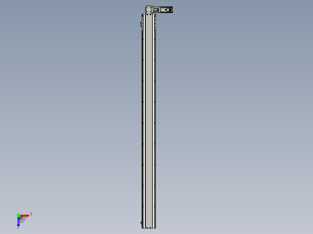东锦同步带传动-直线滑台模组DH135B-L125-S1800-BL-P400W-C3俯视图