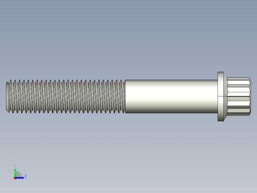 法兰头螺钉-5-16in-24 2long 12-point screws.IGS左视缩略图