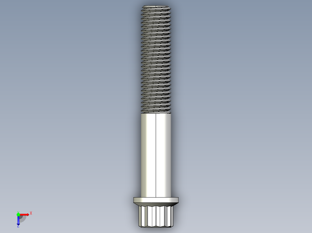 法兰头螺钉-5-16in-24 2long 12-point screws.IGS俯视图