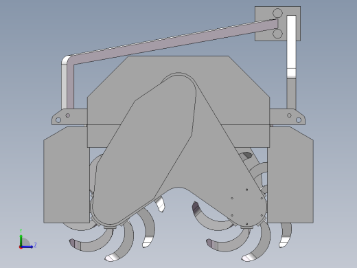 双轴灭茬旋耕机设计含CAD图纸+solidworks三维模型+说明书左视缩略图