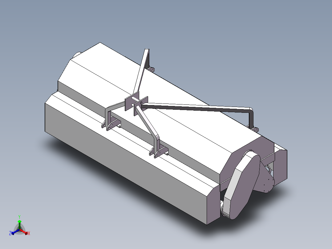 双轴灭茬旋耕机设计含CAD图纸+solidworks三维模型+说明书正等轴测图