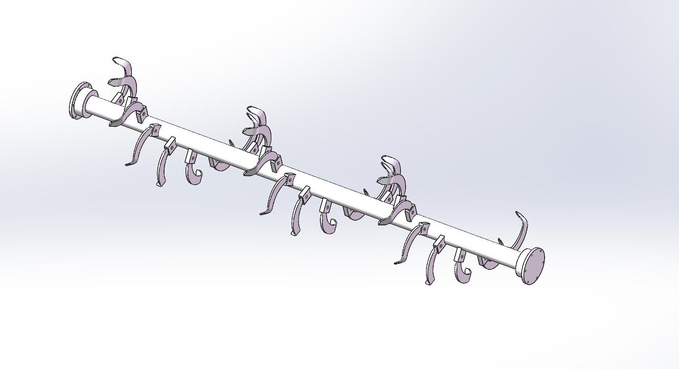 双轴灭茬旋耕机设计含CAD图纸+solidworks三维模型+说明书