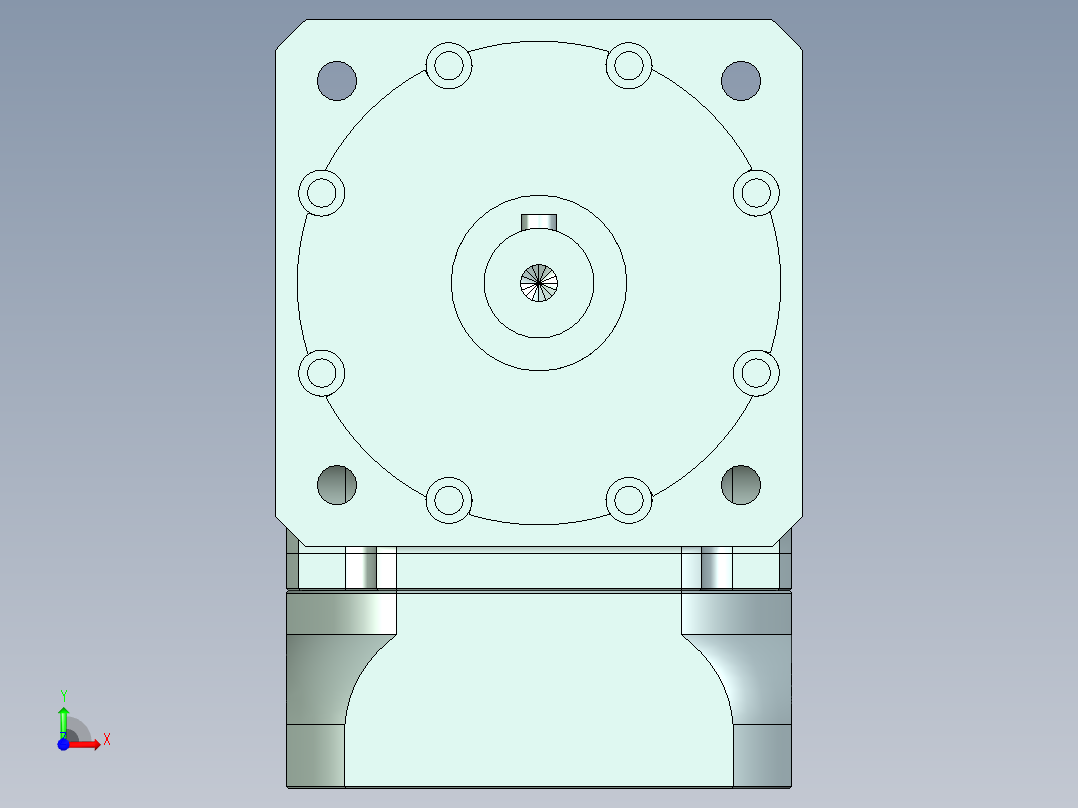 直齿ZPLF120-L1 19-70-90-M5.stp前视图
