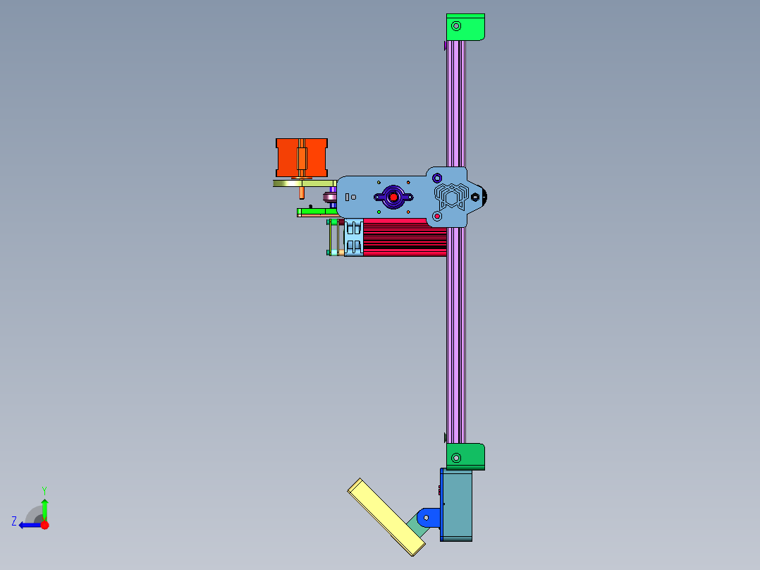 小型多功能DIY数控激光打标机右视图