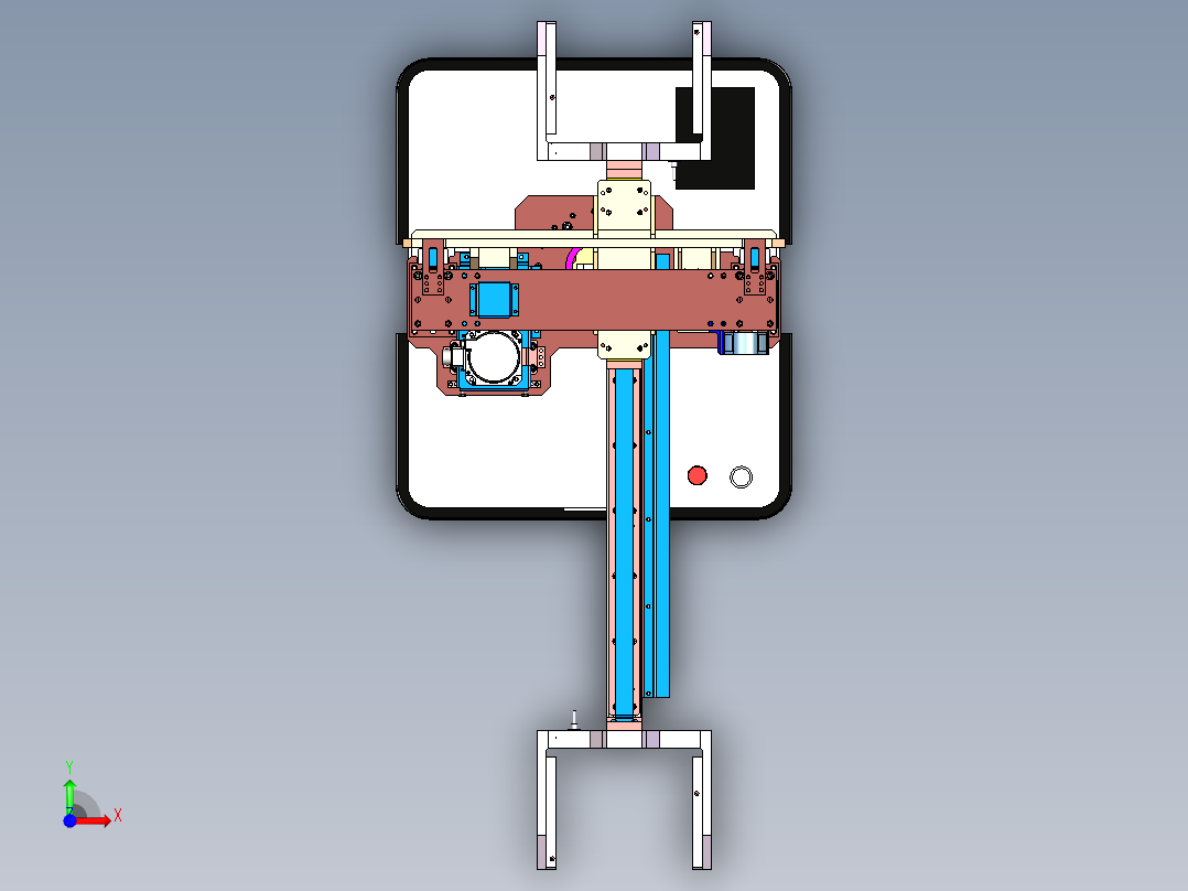 P167-AGV智能搬运小车前视图