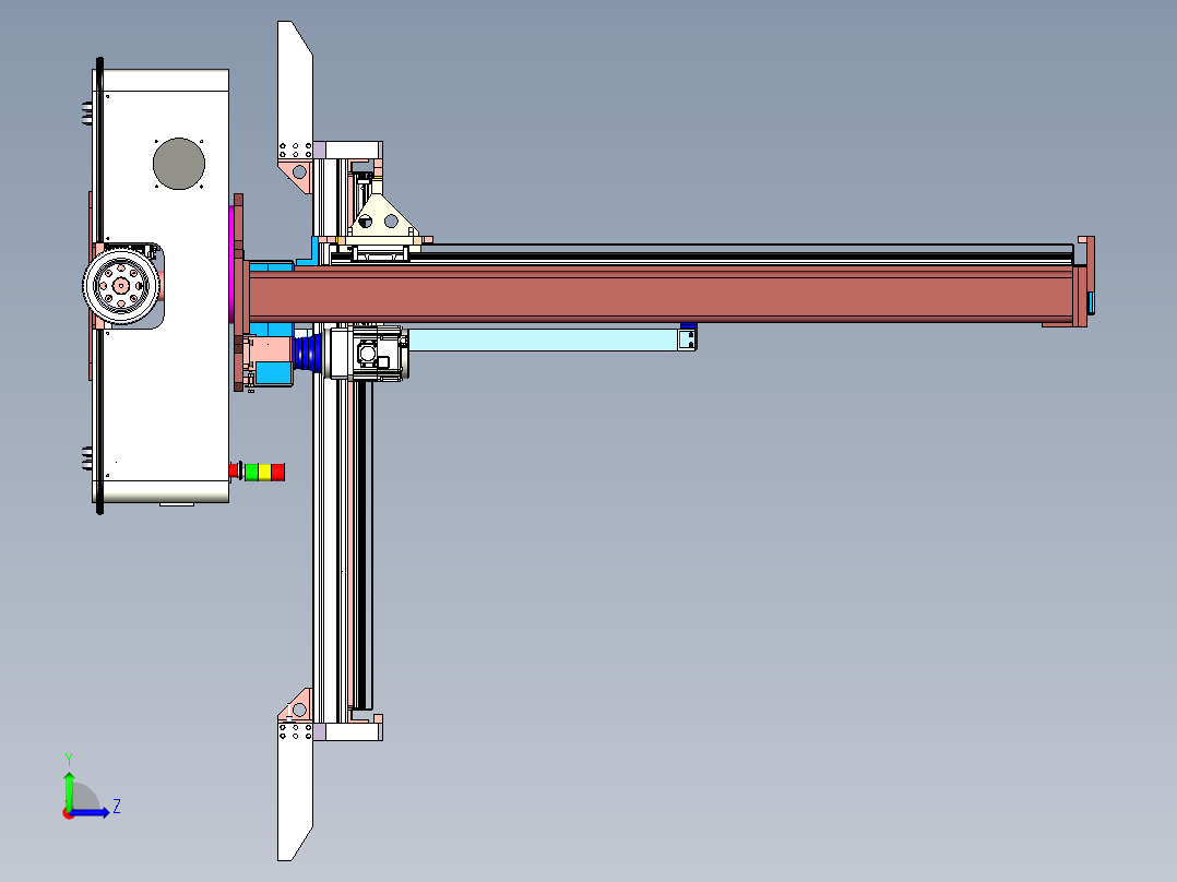 P167-AGV智能搬运小车左视图