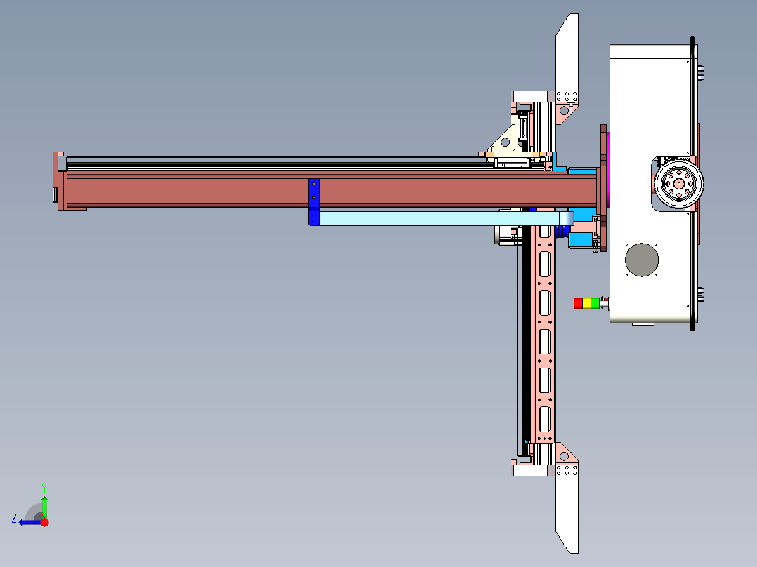 P167-AGV智能搬运小车右视图