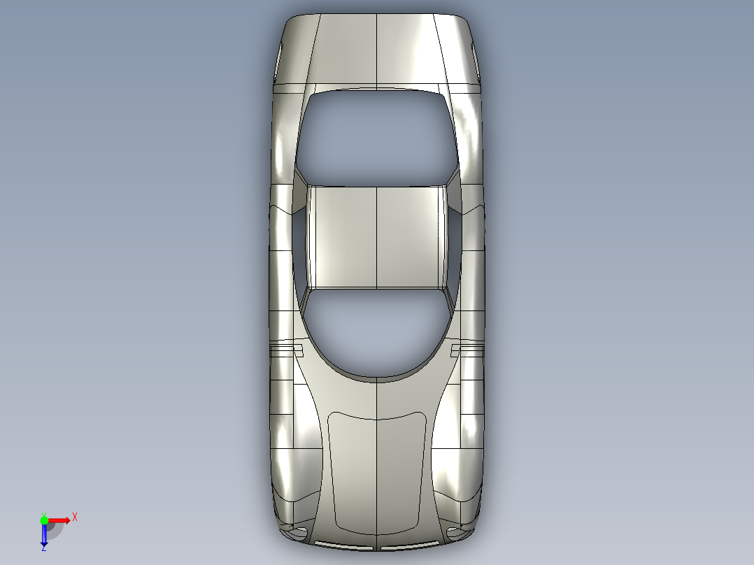汽车车身 (84)俯视图