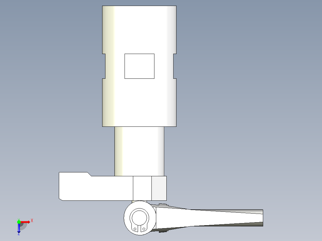 下壓夾具2331(D)-3D多系列多零件图纸模型俯视图