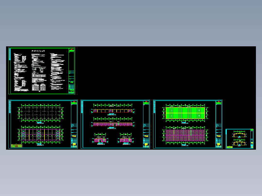 农贸市场70x19.8钢结构工程CAD