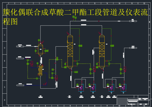 年产60万吨乙二醇化工厂设计含CAD加说明书缩略图