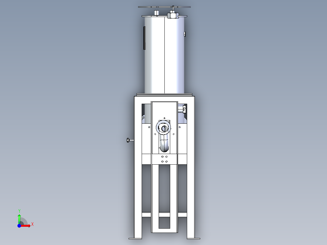73粉体包装机前视图