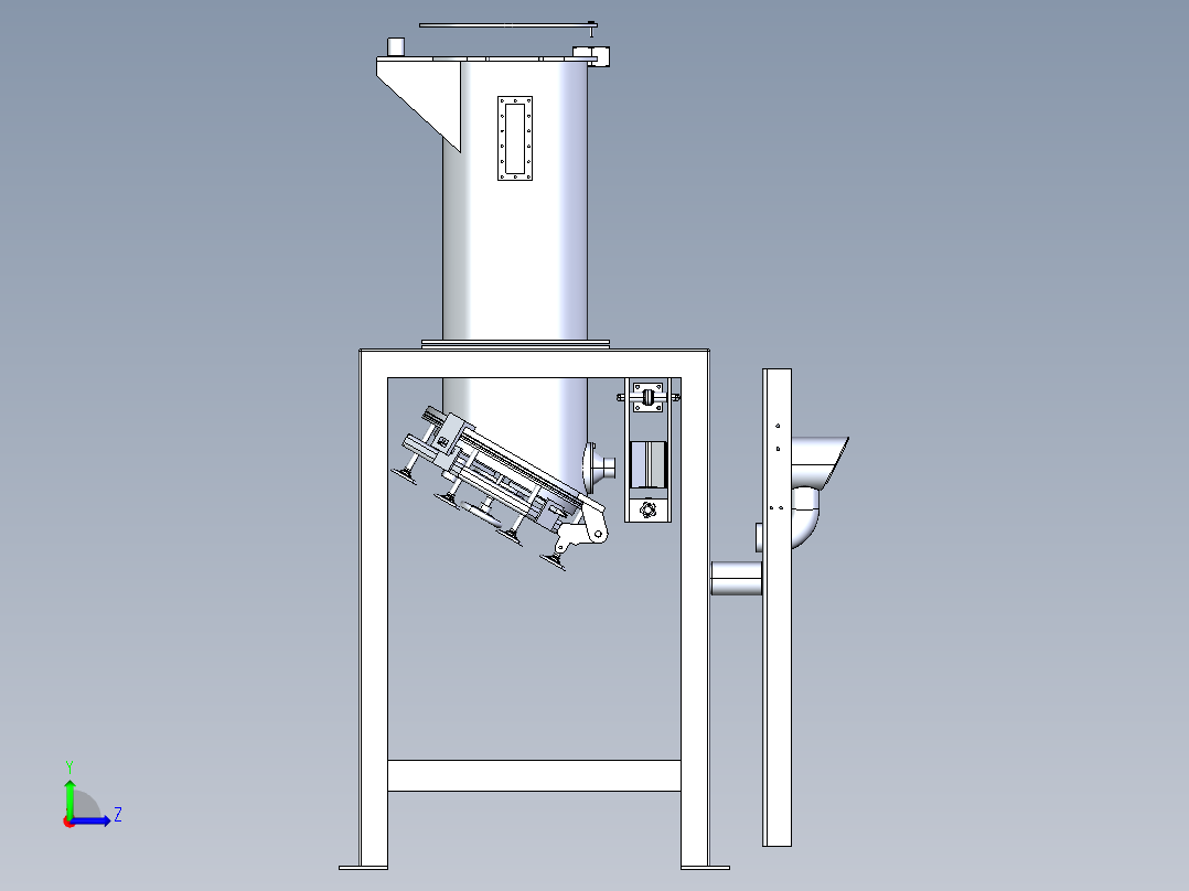 73粉体包装机左视图