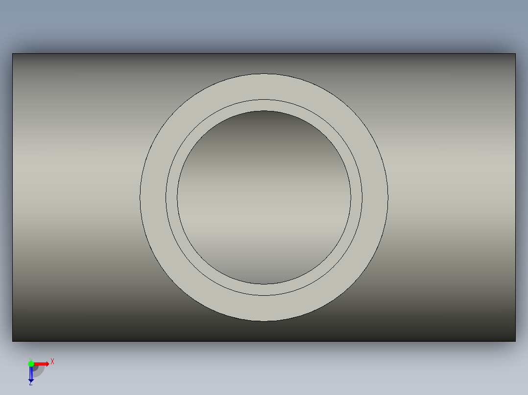 船舶管路系统SeaCor_Molded_ReducingTee_SxSxS_37J101292_2.5in x 2in俯视图