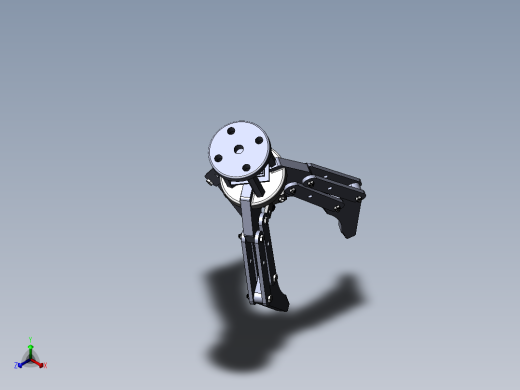 Solidworks三抓机械设备爪夹持器机械爪三维模型正等轴测缩略图