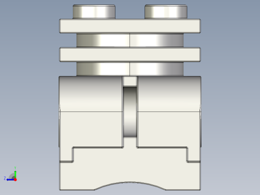 气缸电机-2850 Medium Stone Grey Technic Engine Cylinder Head右视缩略图