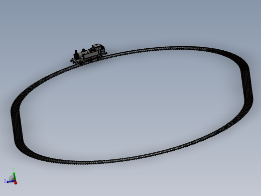 激光下料拼图小火车头AutoCAD-SOLIDWORKS