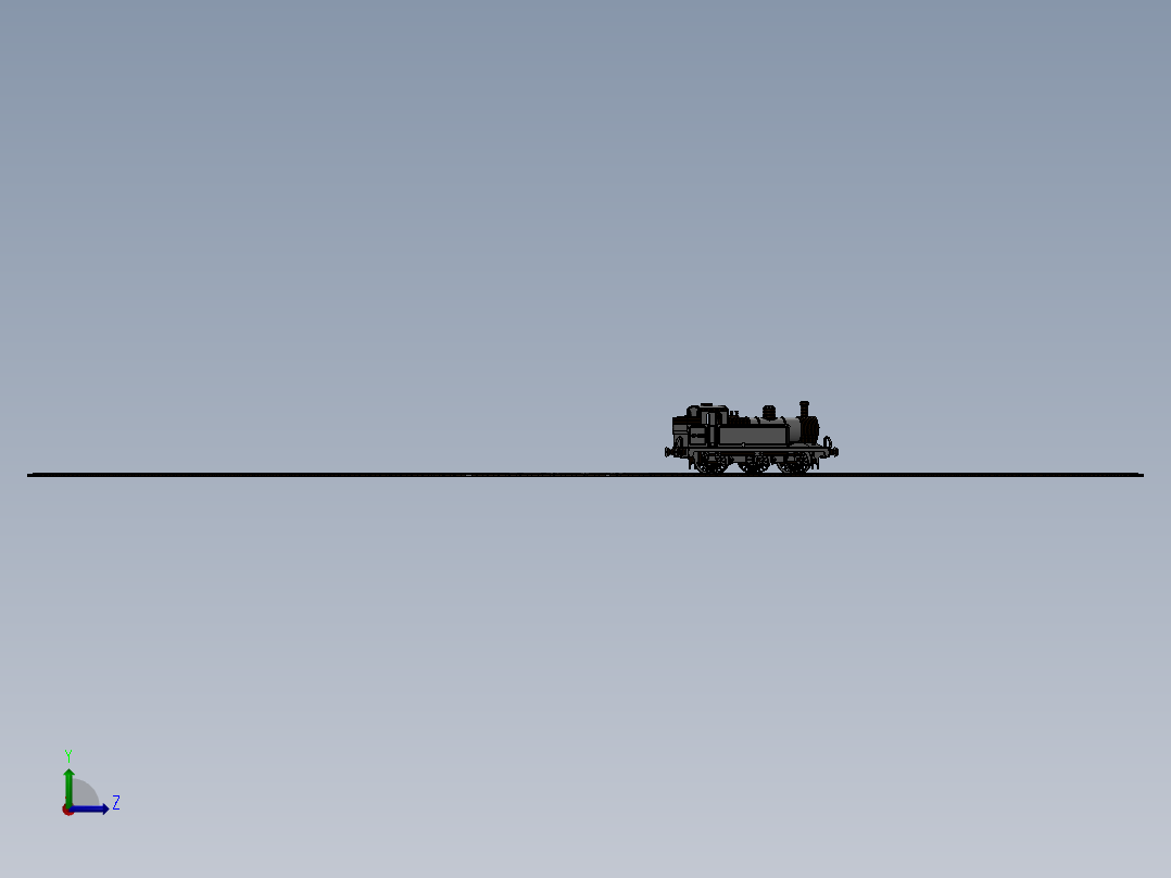 激光下料拼图小火车头AutoCAD-SOLIDWORKS左视图