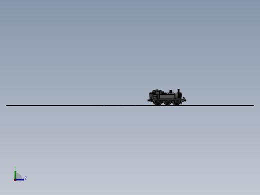 激光下料拼图小火车头AutoCAD-SOLIDWORKS左视缩略图