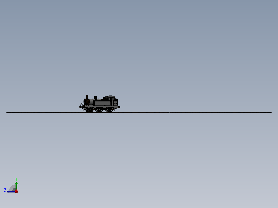 激光下料拼图小火车头AutoCAD-SOLIDWORKS右视图