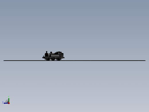 激光下料拼图小火车头AutoCAD-SOLIDWORKS右视缩略图