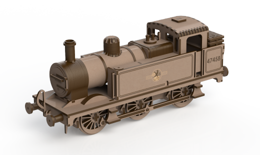 激光下料拼图小火车头AutoCAD-SOLIDWORKS缩略图