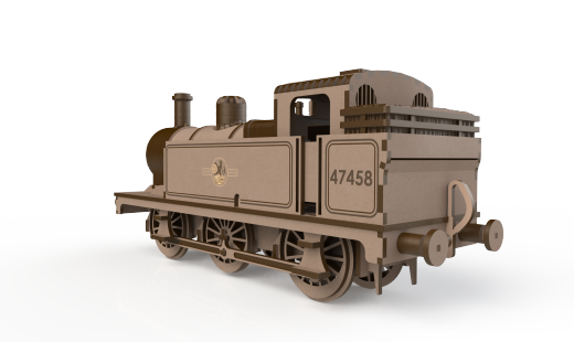 激光下料拼图小火车头AutoCAD-SOLIDWORKS缩略图