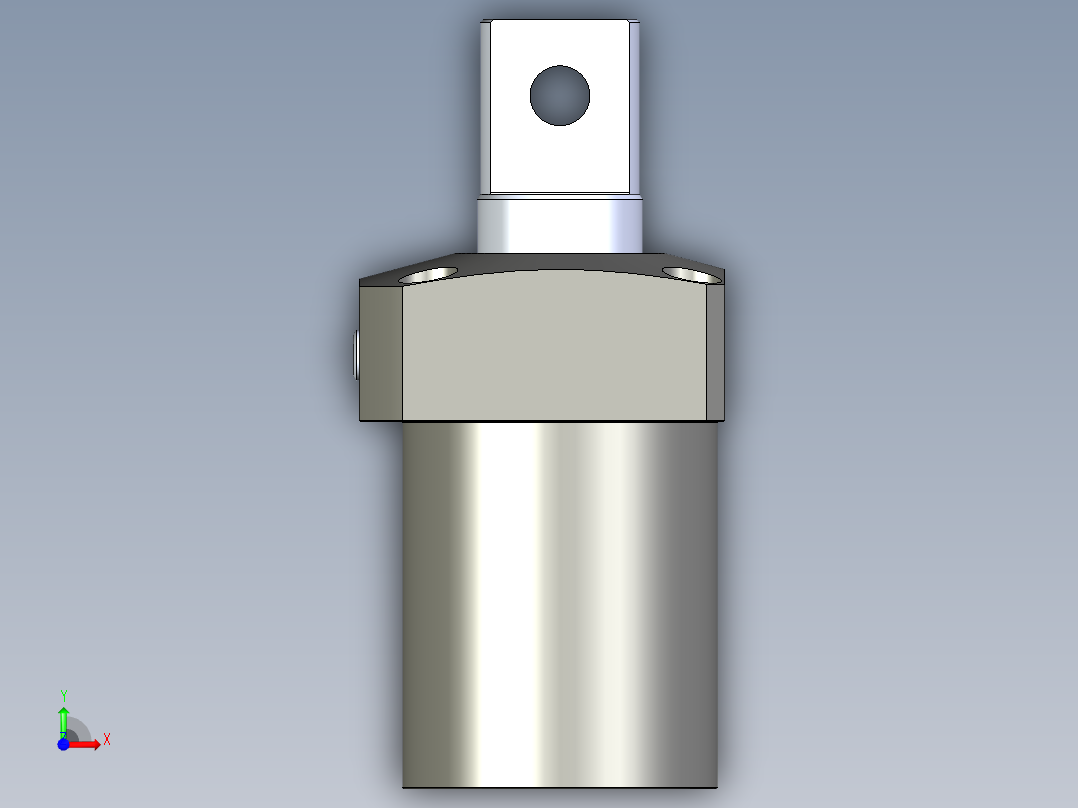 KOSMEKLHS1050-Gx-P多系列多零件图纸模型前视图