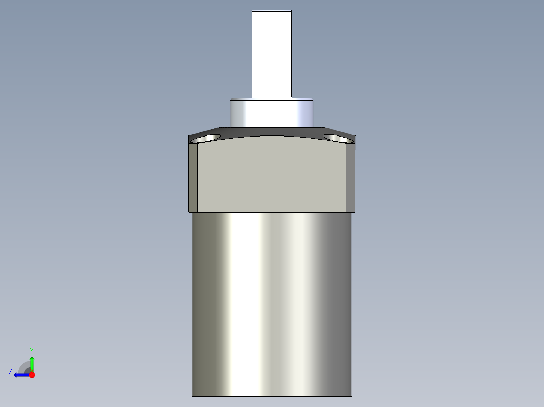KOSMEKLHS1050-Gx-P多系列多零件图纸模型右视图