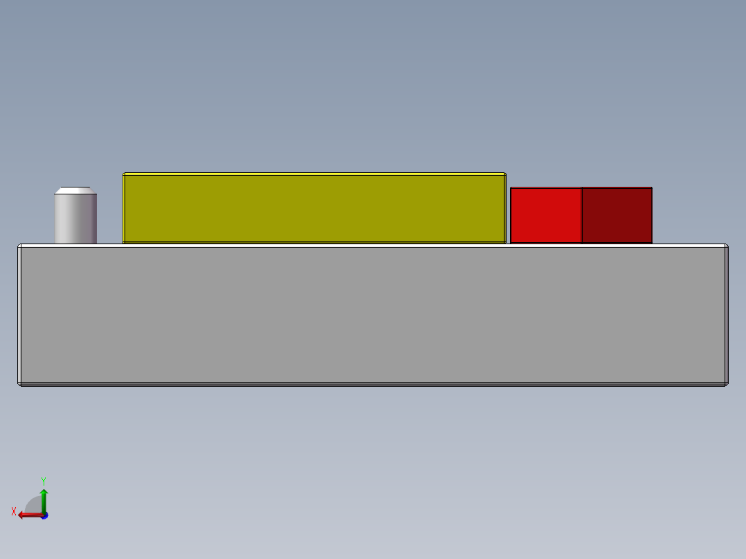 偏心螺栓挤压机构后视图