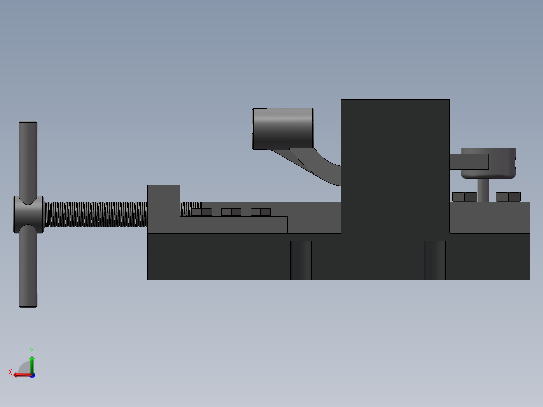 推动架加工工艺及钻扩φ32孔夹具设计【含三维SolidWorks】后视图