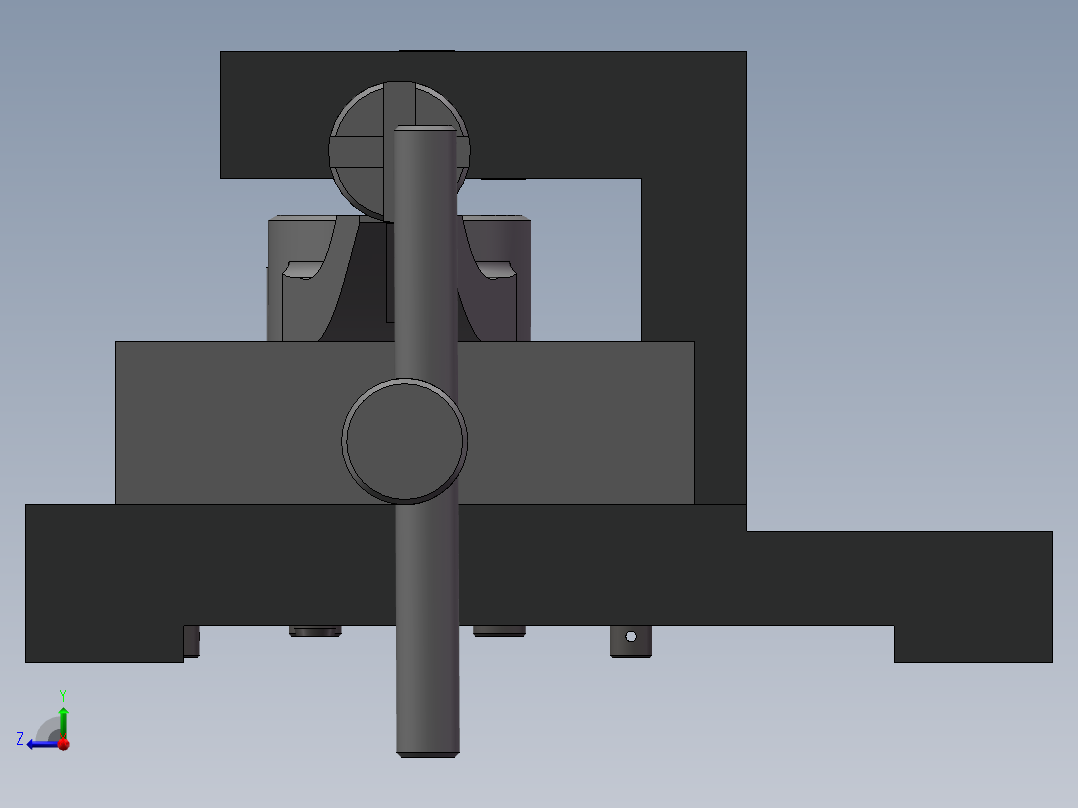 推动架加工工艺及钻扩φ32孔夹具设计【含三维SolidWorks】右视图