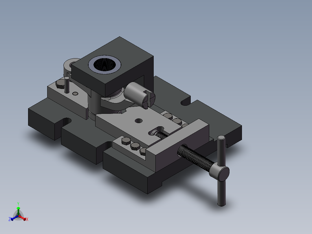 推动架加工工艺及钻扩φ32孔夹具设计【含三维SolidWorks】正等轴测图