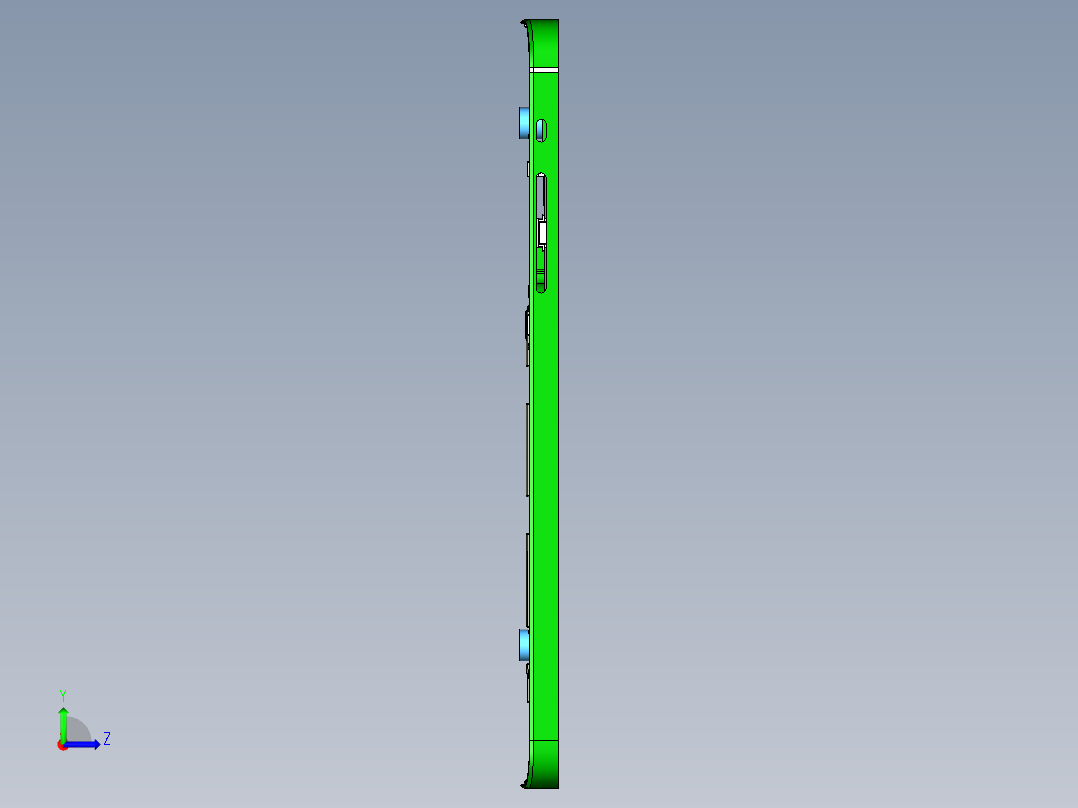 s1-cnc8笔记本CNC工装夹具三维模型-3D-20150206-A左视图