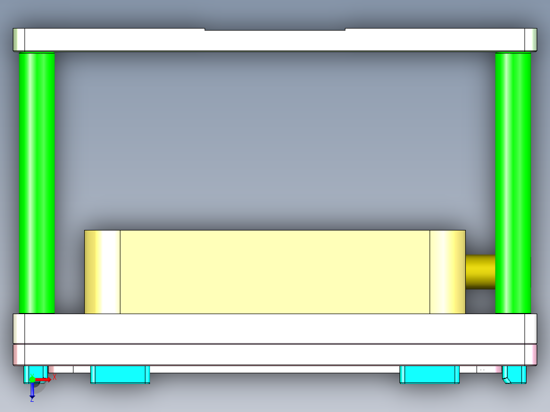 k501-A-CNC1笔记本CNC工装夹具三维模型-1105俯视图