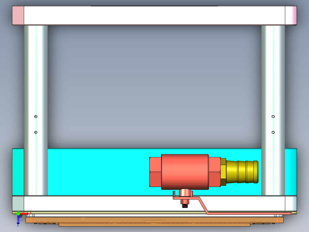 ZAZ00-A-笔记本CNC工装夹具三维模型CNC2俯视图