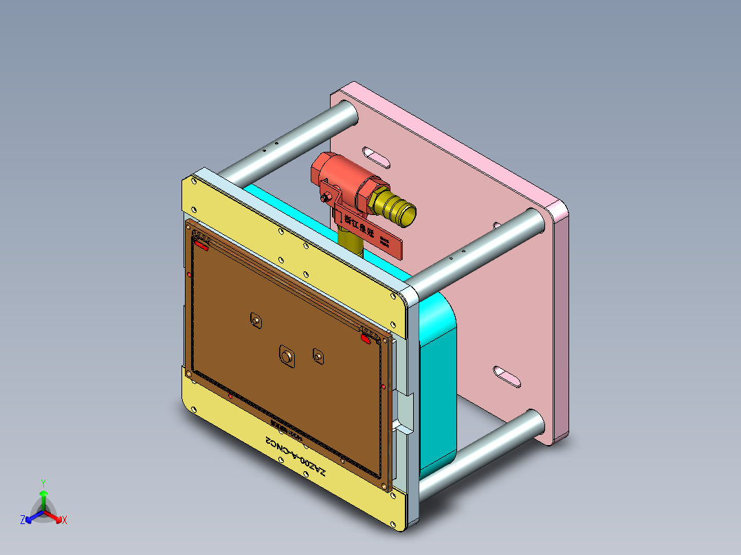 ZAZ00-A-笔记本CNC工装夹具三维模型CNC2正等轴测图