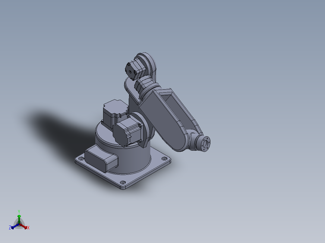 机械臂正等轴测图